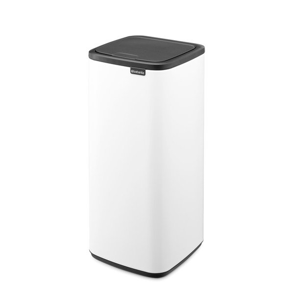 Valge puutetundlik terasest prügikast 30 l Bo Touch - Brabantia