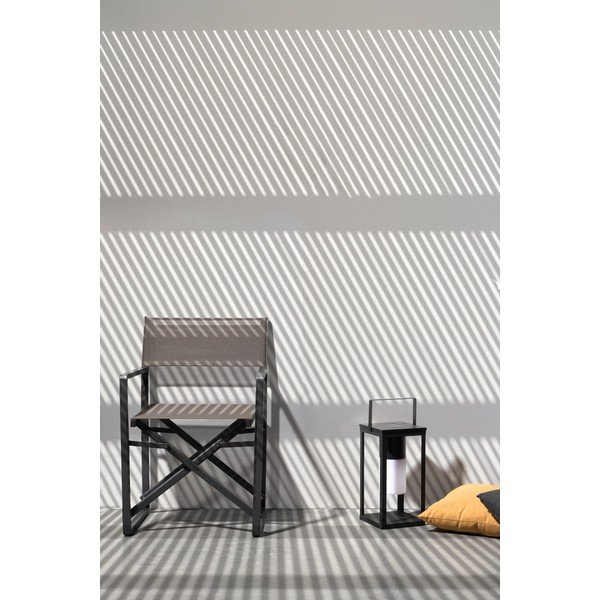 Must päikese-/USB-toitel töötav LED-latern (kõrgus 38 cm) Solar - Bizzotto-image-1