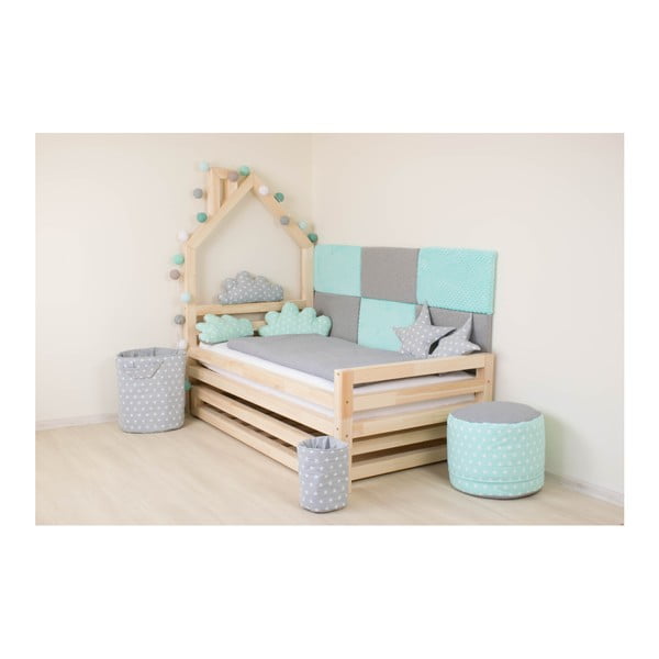 Set bílé zásuvky pod postel a 4 prodloužených nohou Benlemi, pro postel 90 x 180 cm-image-2