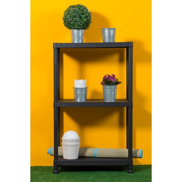 Must plastikust hoiuriiul 60x95 cm Universal Pro - Toomax-image-1