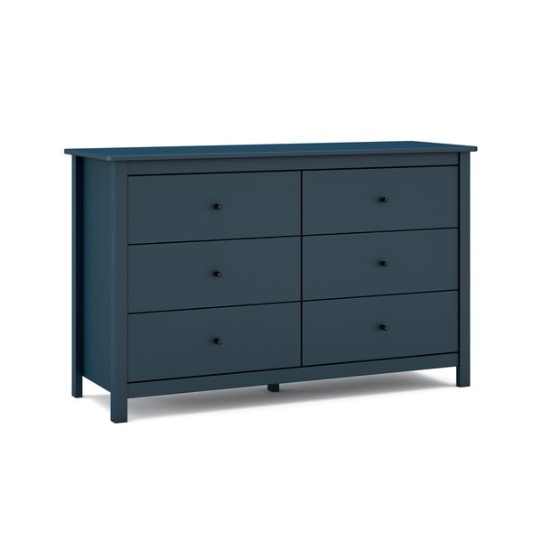 Tumesinine madal kapp männipuidust 130x80 cm Misti - Marckeric-image-3