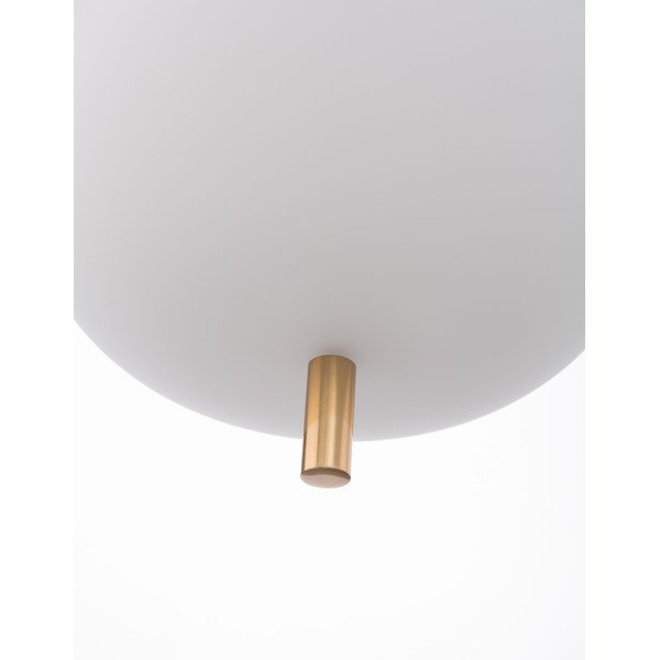 Valge/messingvärvi klaasist ripplamp ø 22 cm Lato - Nova Luce-image-4
