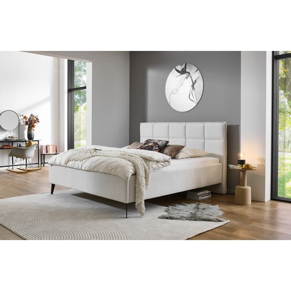 Beež kaheinimesevoodi 180x200 cm Paulo - Meise Möbel-image-1