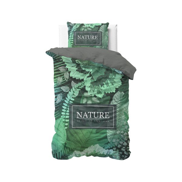 Bavlněné povlečení na jednolůžko Pure Cotton Organic Nature, 140 x 200/220 cm