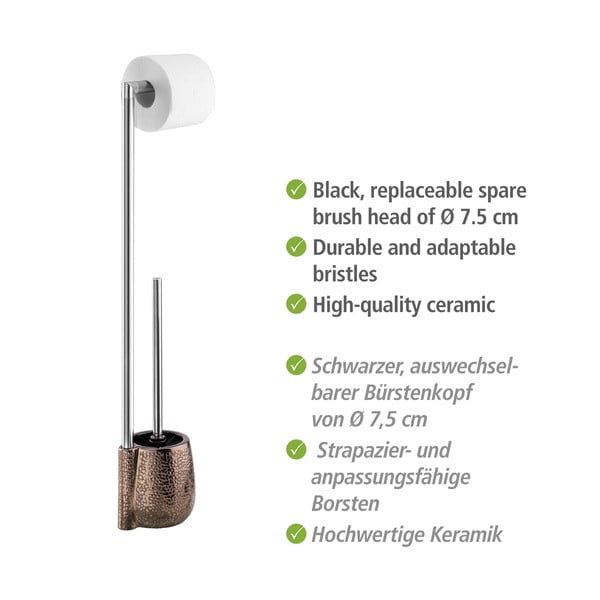 Tualetihari koos WC-paberi hoidjaga, värviga Marrakeshi vask - Wenko-image-4