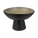 Must/beež kivikeraamikast kauss ø 31,5 cm By Hand - Mette Ditmer Denmark