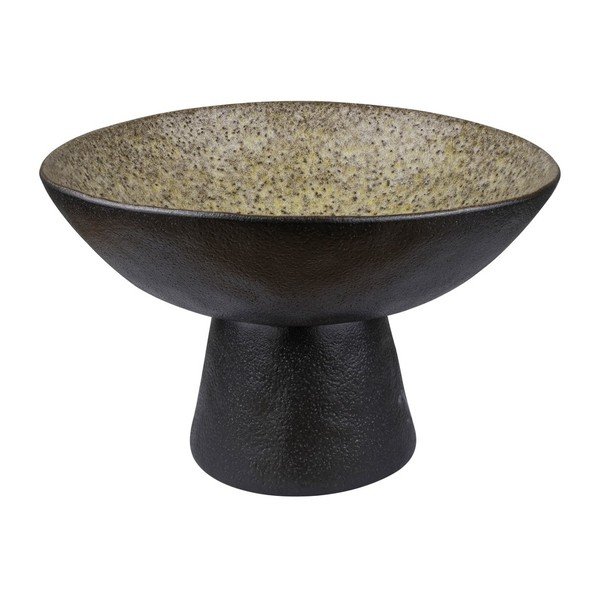 Must/beež kivikeraamikast kauss ø 31,5 cm By Hand - Mette Ditmer Denmark