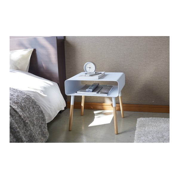 Valge kohvilaud, kõrgus 35 cm Plain - YAMAZAKI-image-4