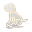 Kollane LED neoon valguskaunistus 5 W Sitting Dog - Leitmotiv