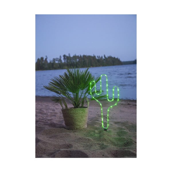 Roheline kaktuse kujuline LED-välisvalgusti, kõrgus 54 cm. Tuby - Star Trading