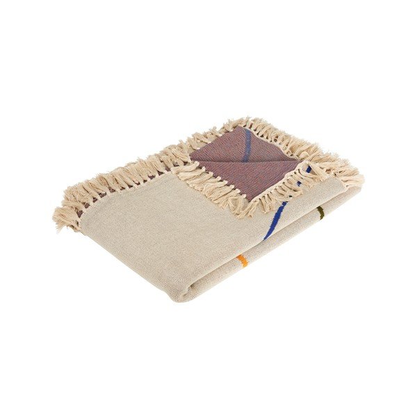 Beež puuvillane tekk 200x140 cm Outline - Hübsch-image-2