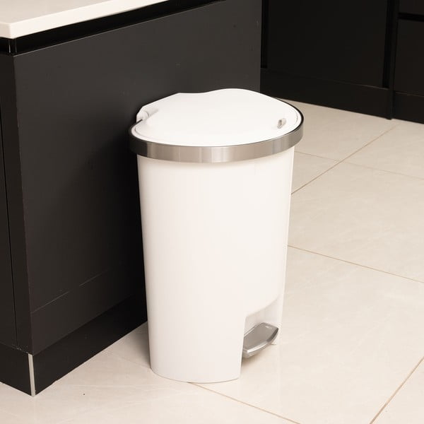 Valge plastikust prügikast 50 l - Addis-image-4