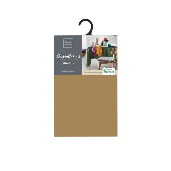 Salvrätikud komplektis 3 tükki 40x40 cm Mistral - douceur d'intérieur-image-1