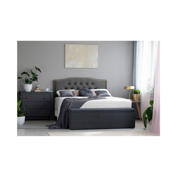 Stříbrno-šedé čelo postele Mazzini Sofas Cloves, 140 x 120 cm-image-2