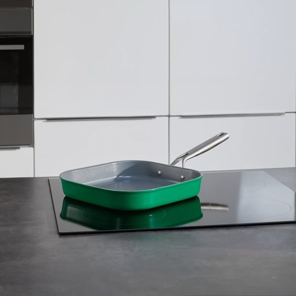 Alumiiniumist grillpann mittenakkuva pinnaga ø 28 cm Meda 3.0 - FABINI-image-1