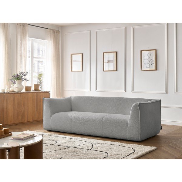 Helehall buklee kangast diivan 242 cm Giorgia - Bobochic Paris-image-1