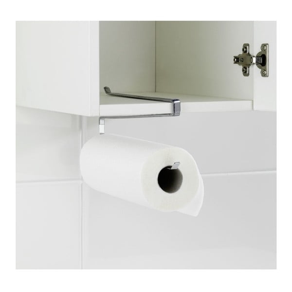 Hõbedane majapidamispaberi hoidja rippuv roostevaba teras – Wenko-image-1