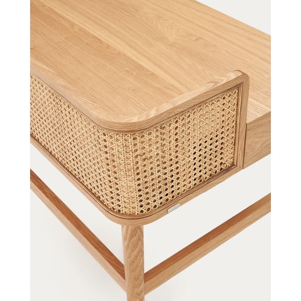 Töölaud tuhapuu dekooriga 62x105 cm Araxi - Kave Home-image-3