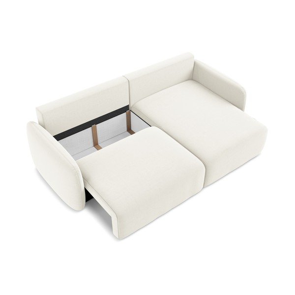 Kreemjas sametdiivanvoodi/panipaigaga nurgadiivan (parem nurk/diivanvoodiga) Kalena - Makamii-image-4