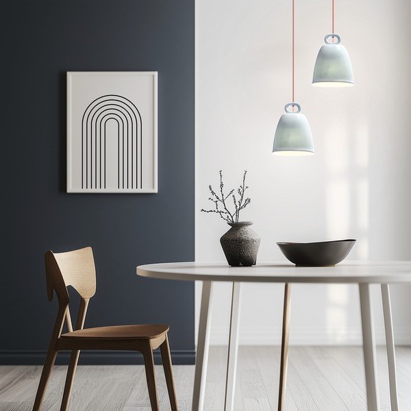 Sinine rippvalgusti keraamilise varjuga Sewilla - Candellux Lighting-image-1