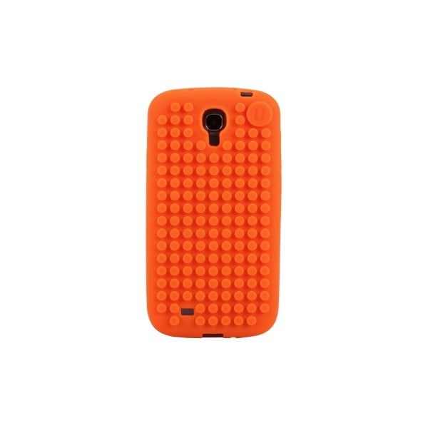 Pixelový obal na Samsung S4, oranžová