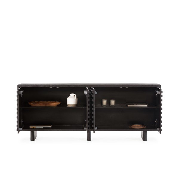 Must mangopuidust kummut 200x80x40 cm Inaya - MOME-image-4