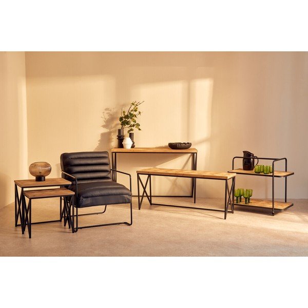 Konsoollaud naturaalses värvitoonis kuusepuidust 48x120 cm Kickford - Premier Housewares-image-2