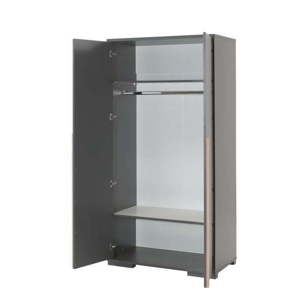 Tumehall laste riidekapp 98x195 cm London - Vipack-image-2