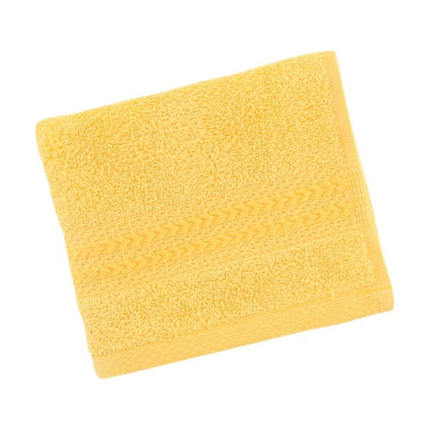Kollane puhtast puuvillast rätik, 30 x 50 cm - Foutastic-image-2