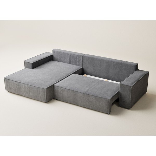 Hall šenilldiivanvoodi/panipaigaga nurgadiivan (vasak nurk/diivanvoodiga) Maze - Maison de Rêve-image-3