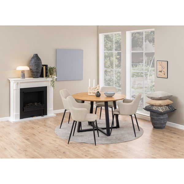 Kreemid söögitoolid 2tk komplektis Ilsa - Actona-image-3