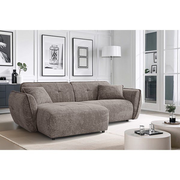 Hallikaspruun šenillist nurgadiivan (vasak nurk) Nelia - Ropez-image-1