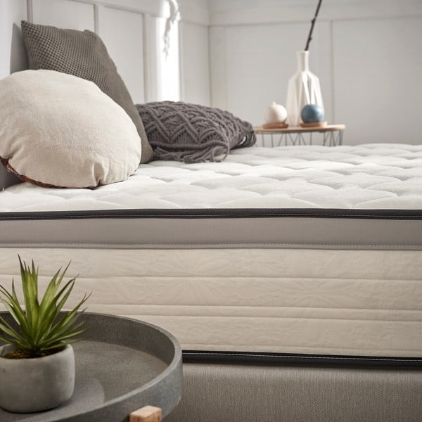 Keskmiselt kõva/pehme kahepoolne termoreguleeruv poroloonmadrats 200x200 cm Premium Hotel Edition - Moonia-image-3