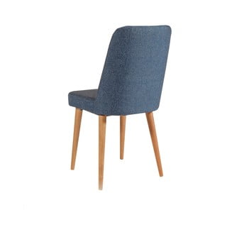 Sinine sametist söögitool Stormi Sandalye - Kalune Design