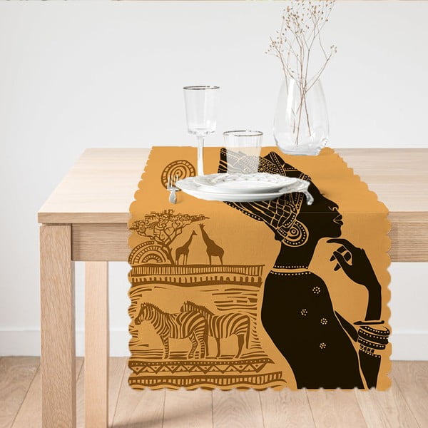 Lauajooksja Aafrika naine, 45 x 140 cm - Minimalist Cushion Covers