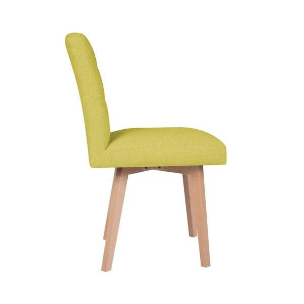 Žlutá jídelní židle Mazzini Sofas Tulip-image-3