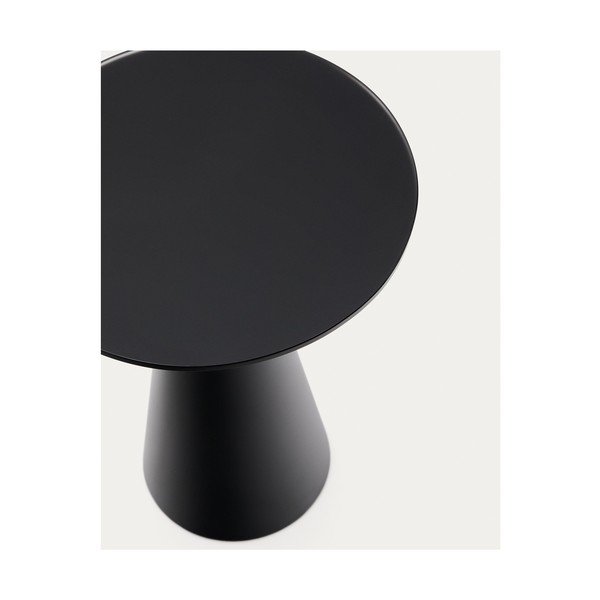 Ümmargune abilaud klaasist pealispinnaga ø 35 cm Wilshire - Kave Home-image-3