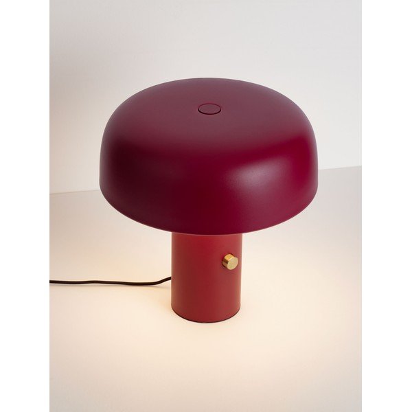 Burgundiapunane metallist LED-laualamp hämardatava reguleerimisega (kõrgus 31 cm) Noelia - Nova Luce-image-4