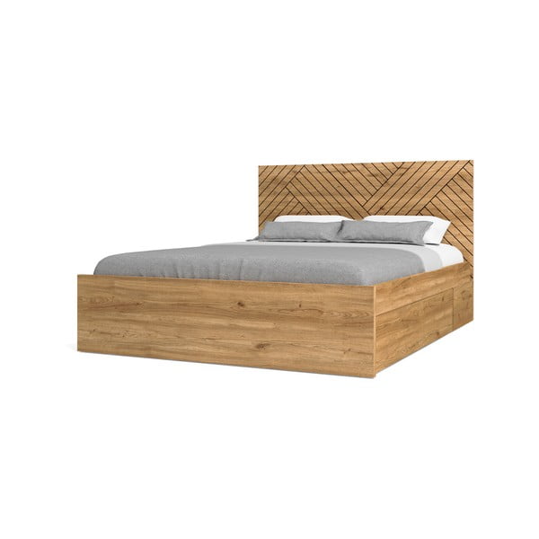 Valge/puidu värvi sahtel voodi alla Zebra - Marckeric-image-4