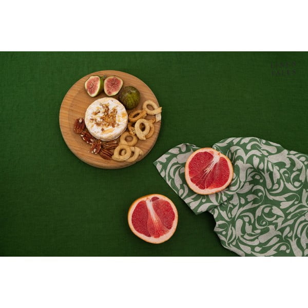 Linane rätik 45x65 cm Evergreen Damask - Linen Tales-image-3