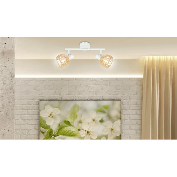 Laevalgusti valge-puiduvärvi ø 10 cm Atarri - Candellux Lighting-image-2