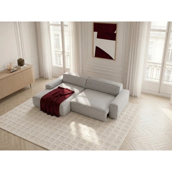 Hall diivanvoodi/elektrilise istmepikendusega nurgadiivan (vasak nurk) Abel - Bobochic Paris-image-1