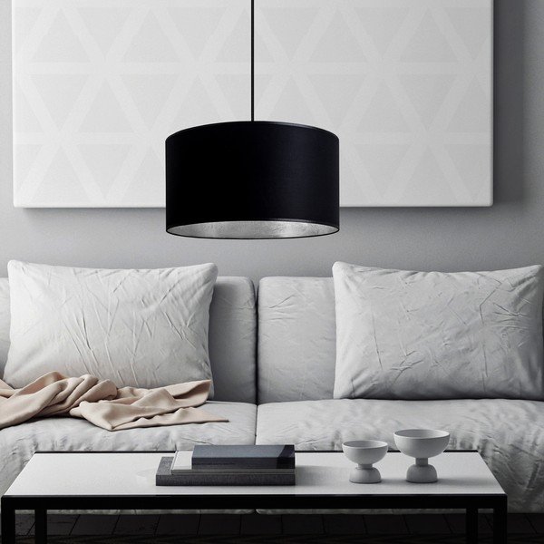 Must rippvalgusti hõbedase sisustusega , ⌀ 36 cm Mika - Sotto Luce-image-2