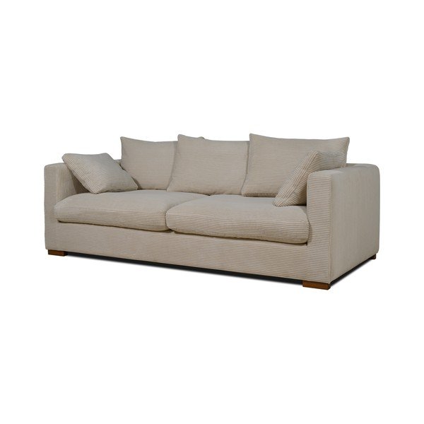 Beež velvetist diivan 220 cm Comfy - Scandic-image-2