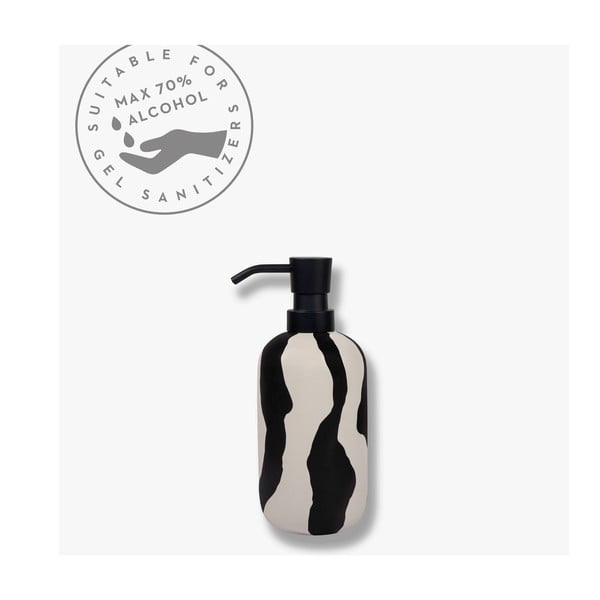 Must-valge keraamiline seebidosaator 200 ml Icon - Mette Ditmer Denmark