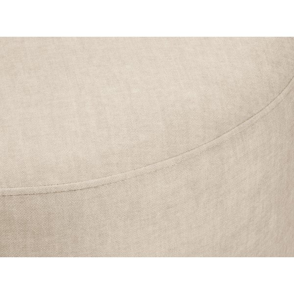 Beež sametist puff , ø 68 cm Debbie - Mazzini Sofas-image-1