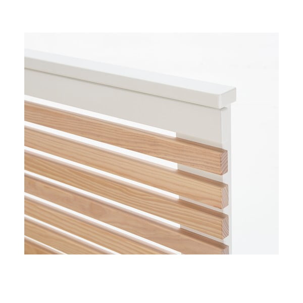 Valge kaheinimesevoodi 140x190 cm Vectra - Marckeric-image-1