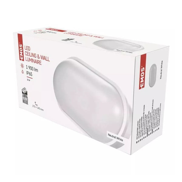 Valge LED laevalgusti 14,5x27 cm Qari - EMOS-image-1