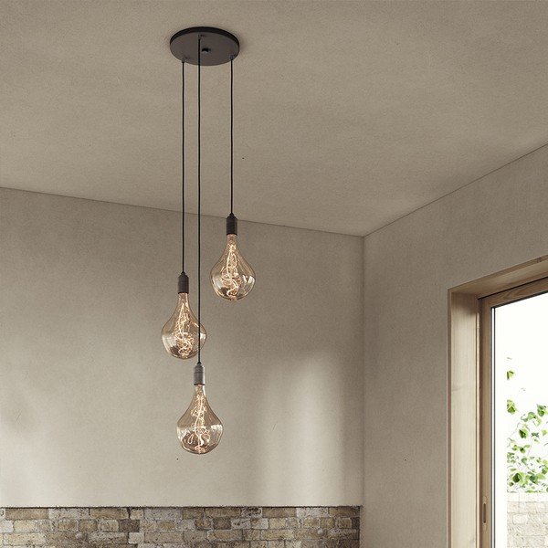 Tumehall timmitav rippvalgusti ø 25 cm Triple Pendant - tala-image-2
