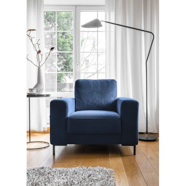 Tumesinine velvetist tugitool Lofty Lilly - Miuform-image-1